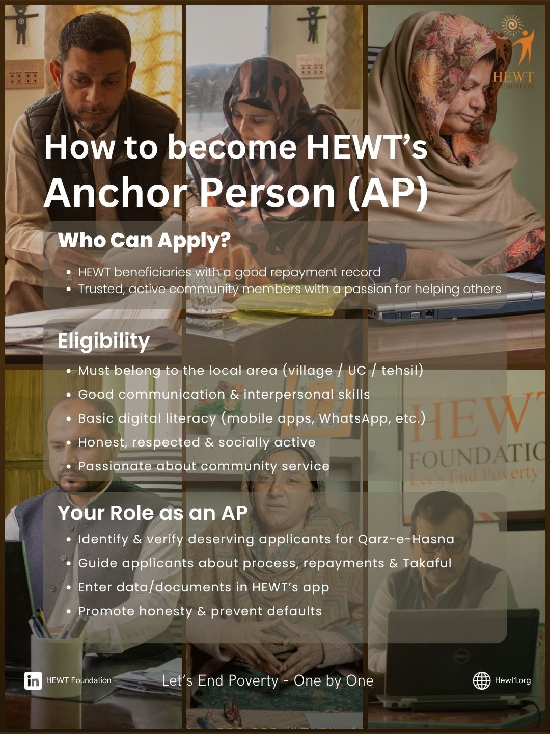 How to become HEWT Anchor Person Infographic
