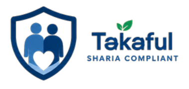 Sharia compliant Takaful protection shield illustration